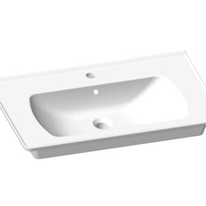 Saturn Tvättställ Med Kranhål (Vit) - Bild 3